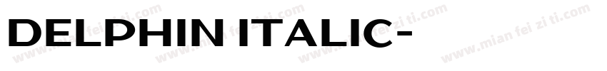 Delphin Italic字体转换